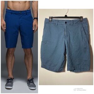 Lululemon Men’s ABC Shorts 11” Woven Side Pockets Back Zip Pocket Gusset Size 36